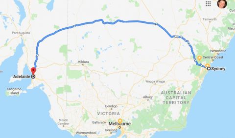 Adelaide - Broken Hill - Sydney drive