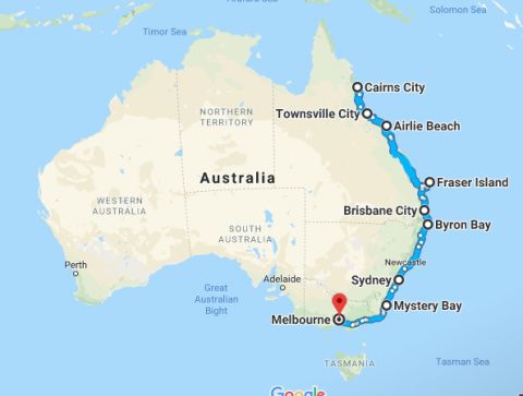 East of Australia Road Trip