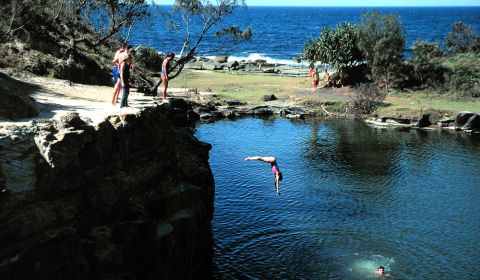 angourie blue pool australiantraveller