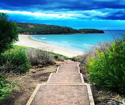 killelea beach in a campervan