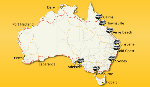 road trip map planner australia