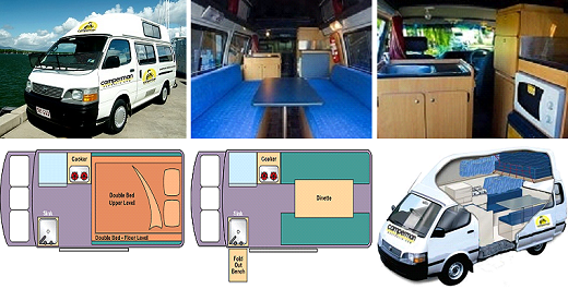 2006 toyota hi top 3 berth campervan #3