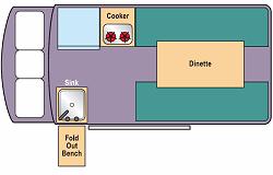 Campervan Floor Layout Day